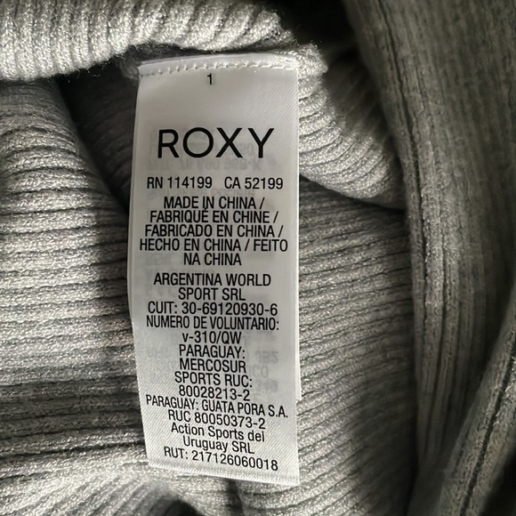 Roxy new with tags ribbed Solid Pencil Skirt size M grey - Picture 8 of 9